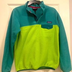 Patagonia Synchilla women’s pullover vintage teal/green